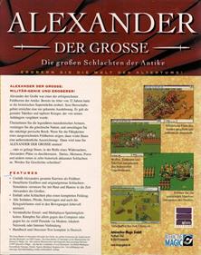 The Great Battles of Alexander - Box - Back Image