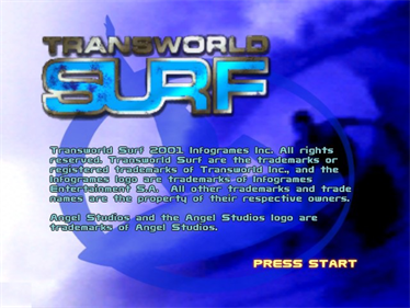 TransWorld Surf - Screenshot - Game Title Image