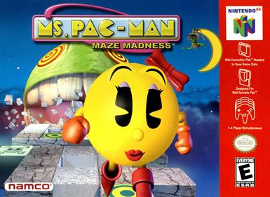 Ms. Pac-Man Maze Madness - Box - Front Image