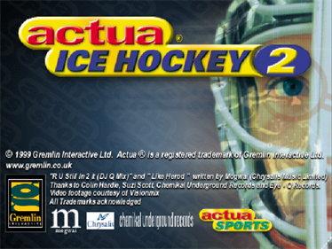 Actua Ice Hockey 2 - Screenshot - Game Title Image