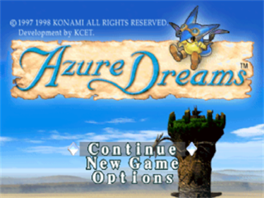 Azure Dreams - Screenshot - Game Title Image