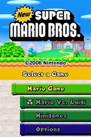 New Super Mario Bros. - Screenshot - Game Title Image