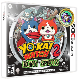 Yo-Kai Watch 2: Bony Spirits - Box - 3D Image