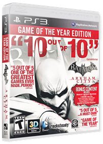 Batman: Arkham City: Game of the Year Edition - Box - 3D Image