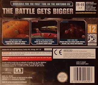 Star Wars Battlefront: Elite Squadron - Box - Back Image