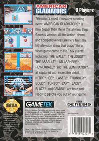 American Gladiators - Box - Back Image