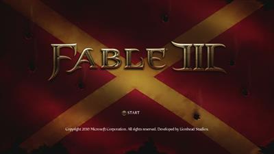 Fable III - Screenshot - Game Title Image