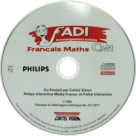 ADI Accompagnement Scolaire: Francais-Maths CM1 - Disc Image