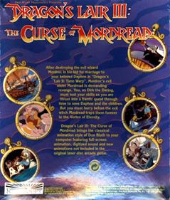 Dragon's Lair III: The Curse of Mordread - Box - Back Image