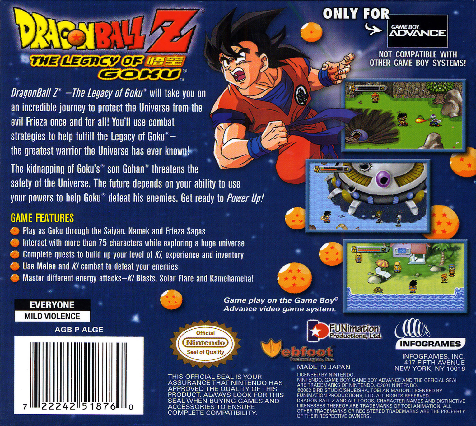 Dragon Ball Z Legacy Of Goku Br