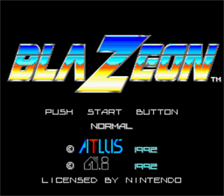 BlaZeon: The Bio-Cyborg Challenge - Screenshot - Game Title Image