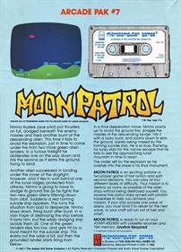 Arcade Pak #7: Moon Patrol  - Box - Back Image