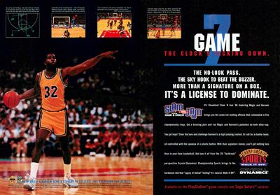 Slam 'n Jam '96 Featuring Magic & Kareem - Advertisement Flyer - Front Image