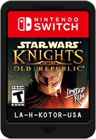 Star Wars: Knights of the Old Republic - Cart - Front Image