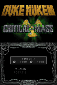 Duke Nukem: Critical Mass - Screenshot - Game Title Image