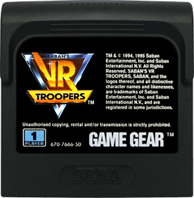 VR Troopers - Cart - Front Image