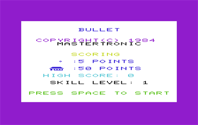 Bullet - Screenshot - Game Title Image