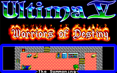 Ultima V: Warriors of Destiny - Screenshot - Game Title Image