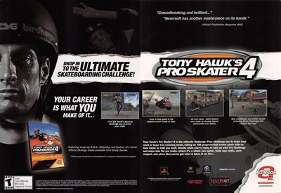 Tony Hawk's Pro Skater 4 - Advertisement Flyer - Front Image