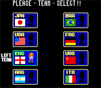 Tecmo World Cup '90 - Screenshot - Game Select Image