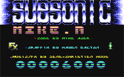 Subsonic - Screenshot - Game Title Image