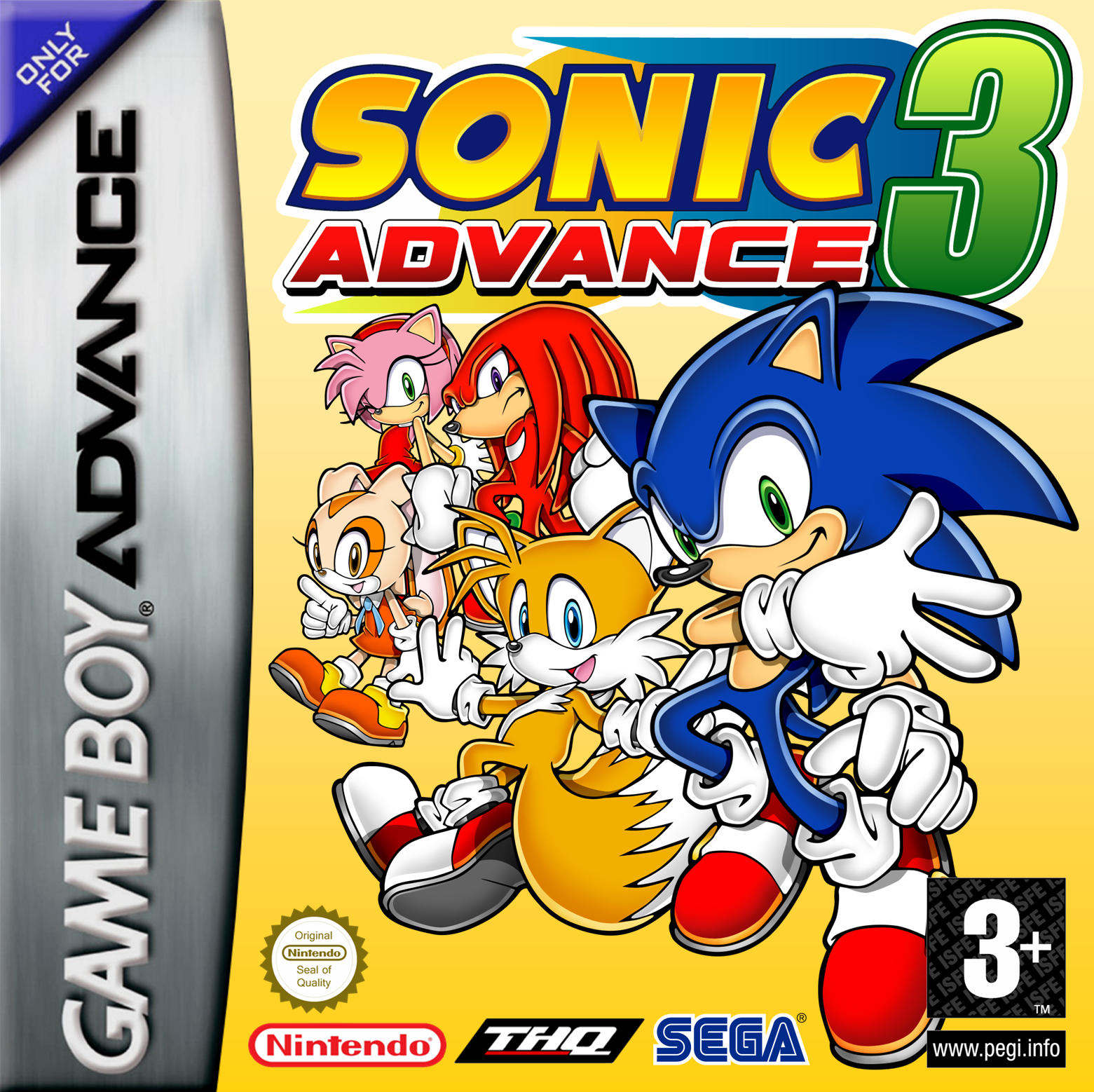 Game Boy Advance Sonic Advance 3 Box 