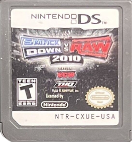 WWE SmackDown vs. Raw 2010 - Cart - Front Image