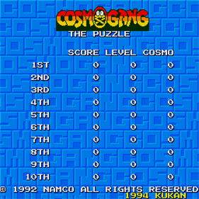 Cosmo Gang: the Puzzle - Screenshot - Game Title Image