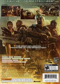 Gears of War 3 - Box - Back Image