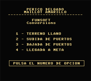 Perico Delgado Maillot Amarillo - Screenshot - Game Select Image
