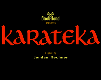 Karateka - Screenshot - Game Title Image