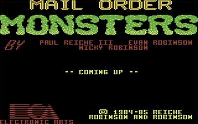 Mail Order Monsters - Screenshot - Game Title Image