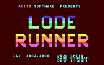 Lode Runner (1988) - Screenshot - Game Title Image