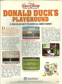 Donald Duck's Playground - Box - Back Image