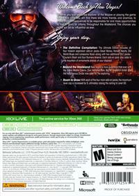 Fallout: New Vegas: Ultimate Edition - Box - Back Image