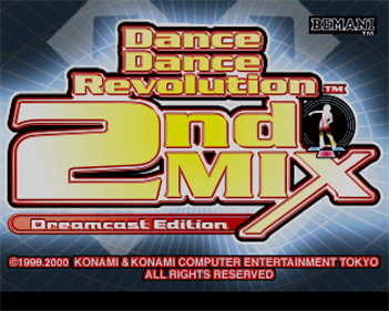 Dance Dance Revolution 2nd Mix: Dreamcast Edition - Screenshot - Game Title Image