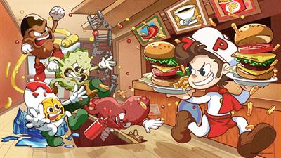 BurgerTime Party! - Fanart - Background Image