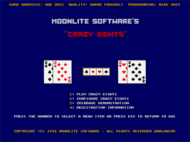 Crazy Eights (1992) - Screenshot - Game Title Image