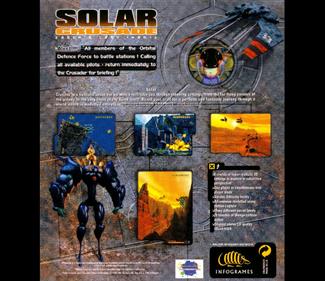 Solar Crusade - Box - Back Image