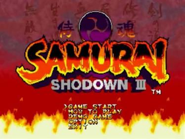 Samurai Shodown III - Screenshot - Game Title Image