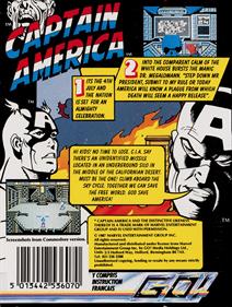 Captain America in: The Doom Tube of Dr. Megalomann - Box - Back Image
