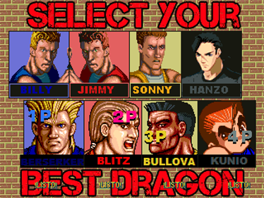 Double Dragon Revolution 2 - Screenshot - Game Select Image