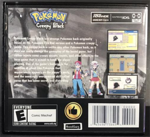 Pokémon Creepy Black - Box - Back Image