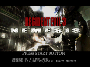 Resident Evil 3: Nemesis - Screenshot - Game Title