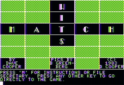 Match Wits - Screenshot - Game Title Image