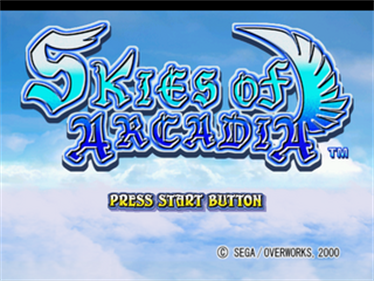 Skies of Arcadia - Screenshot - Game Title Image