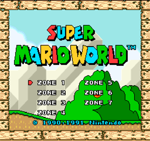 Super Mario World - Screenshot - Game Select Image