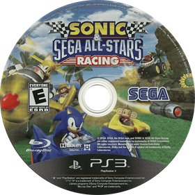 Sonic & SEGA All-Stars Racing - Disc Image