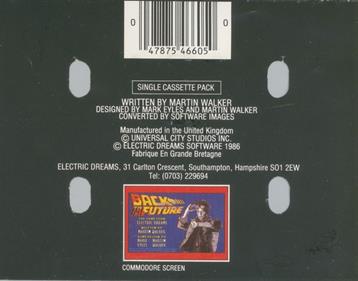 Back to the Future - Box - Back Image