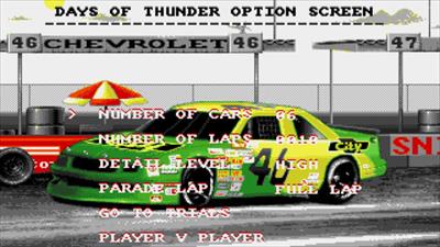 Days of Thunder - Screenshot - Game Select Image